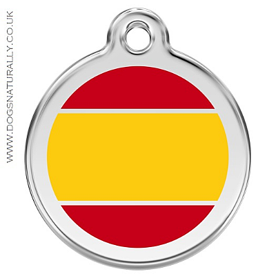 Spanish Flag Dog ID Tag (3x Sizes)